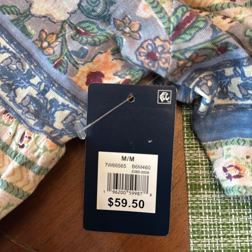 Lucky Brand Top, short sleeves, loose fitting layers. Medium,Cotton/Modal NWT - Picture 9 of 13